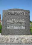 Chambers Family Headstone (Range 8-9)