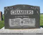 Chambers Family Headstone (Range 8-10)