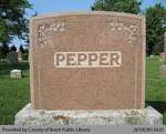 Pepper Family Headstone (Range 9-3)