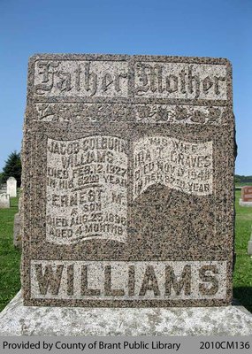 Williams Family Headstone (Range 9-6)