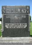 Hinsley Family Headstone (Range 10-10)