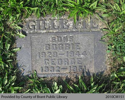 Gillette Family Headstone (Range 10-13)