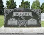 Korslick Family Headstone