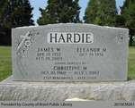 Hardie Family Headstone (Range 18-8)