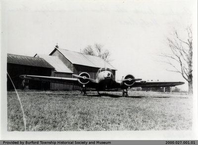 Airplane on Alger Brown's Farm