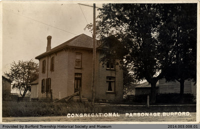 Postcard Depicting Burford Congregational Parsonage