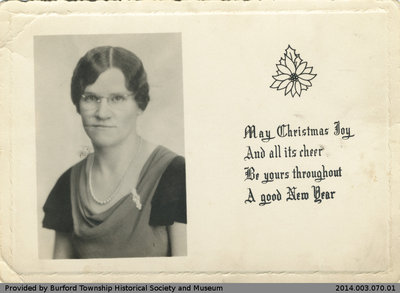 Christmas Card Featuring Gladys Jatt