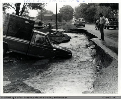 Truck in Ditch by Butch Clare's