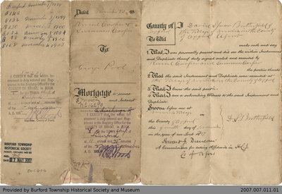 Mortgage Agreement Between Russel and Summers Cooper and George Pool