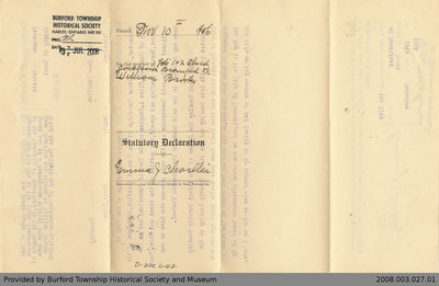 Statutory Declaration of Emma J. Charlton