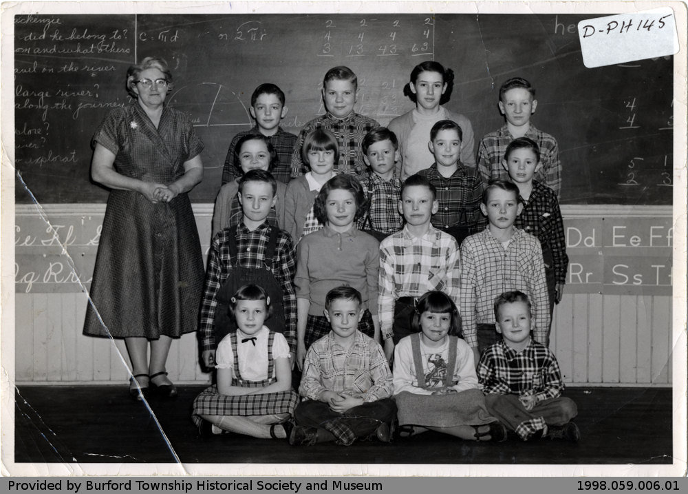 Mt. Zion School Class Photo: County of Brant Public Library ...