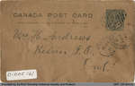 Postcard Sent to Mrs. H. Andrews from William S. Cranston