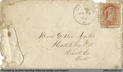 Letter to Ettie Yates from Mary Todd