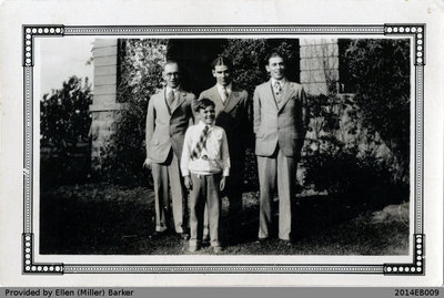 Leslie, Brock, George, and Jack Miller Photo