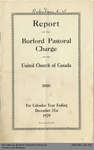 1929 Annual Report of the Burford Pastoral Charge of the United Church of Canada