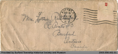 Letter to Lottie Rutherford from Lilly Sibbick