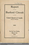 1927 Annual Report of the Burford Pastoral Charge of the United Church of Canada
