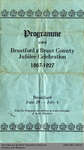Programme for the 1927 Brantford and Brant County Jubilee Celebration