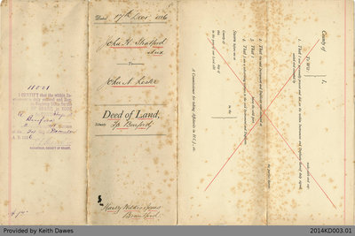 Deed of Land Transfer from John H. Stratford to John N. Lester