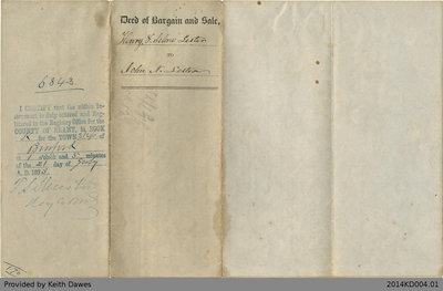 Deed of Land Transfer from Henry and Selene Lester to John N. Lester