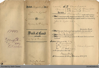 Deed of Land Transfer from John N. Lester to Henry A. Lester