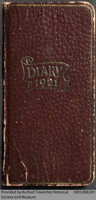 1921 Diary of Eva May Read