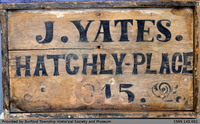 Jarvis Yates' Hatchley Place Sign