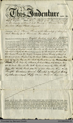 Land Deed Agreement Between Eleanor Flock and Thomas Perrin