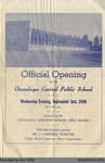 Onondaga Central Public School Official Opening Programme