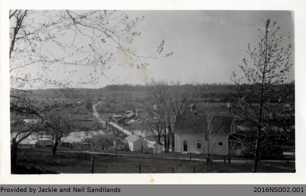 View of Glen Morris from the Church Hill Postcard County of Brant