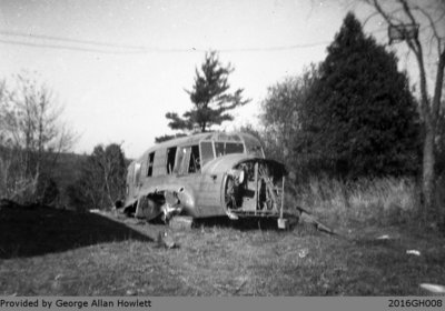 Photograph of an Old Anson Plane in Glen Morris