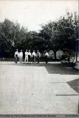 Photograph of the Lawn Bowlers at the Paris Lawn Bowling Club