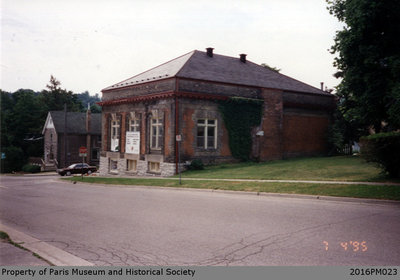 Photograph of the Back of the Paris Public Library Before Renovations