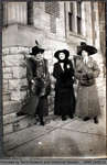 Photograph of Women in Front of the Paris Library
