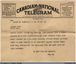Telegrams Re John "Jack" Chapple Tate, October 1942