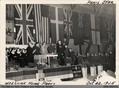 Welcome Home Party Oct 22. 1945