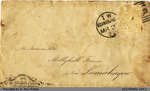 1872 Envelope Addressed to James Pate