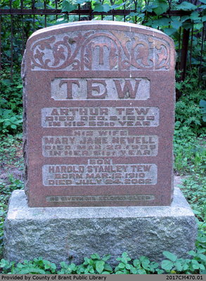 Arthur, Mary Jane, and Harold Stanley Tew