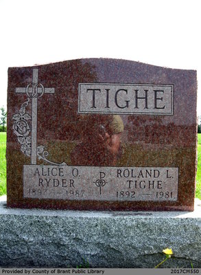 Alice O. (Ryder) and Roland L. Tighe