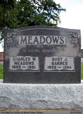 Charles W. and Ruby J. (Barnes) Meadows