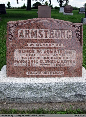 Elmer W. and Marjorie C. (Shellington) Armstrong