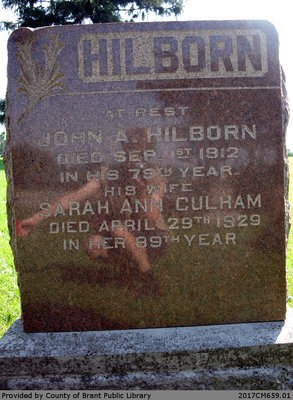 John A., Sarah Ann (Culham) Hilborn; Ann Jane (Hilborn) and Alfred P. Warboys