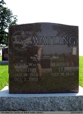 John W.M. and Heather J. (Lee) Watling