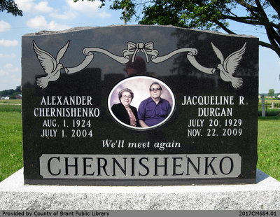 Alexander and Jacqueline R. (Durban) Chernishenko