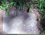 Closeup of headstone