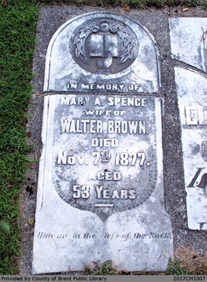 Mary A. (Spence) Brown