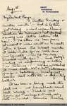 Letter, Margaret Jones to Barry and Stewart Jones, 1 August 1943