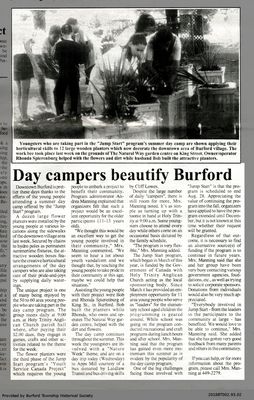 Day campers beautify Burford