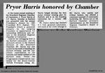 Pryor Harris honored by Chamber