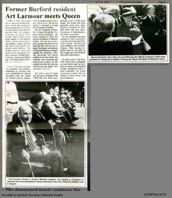 Former Burford resident Art Lamour meets Queen